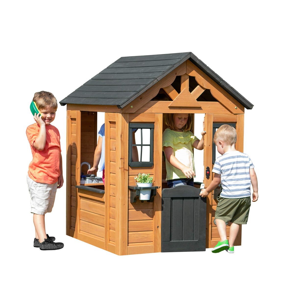 Backyard Discovery Sweetwater Cedar Wooden Kids Playhouse Review: Worth It?