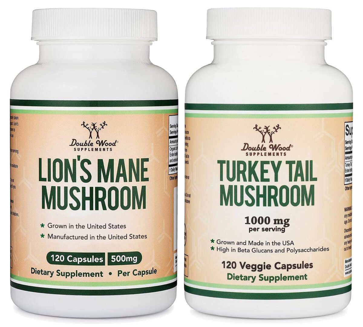 Double Wood Supplements Lion’s Mane and Turkey Tail Review: Worth It?