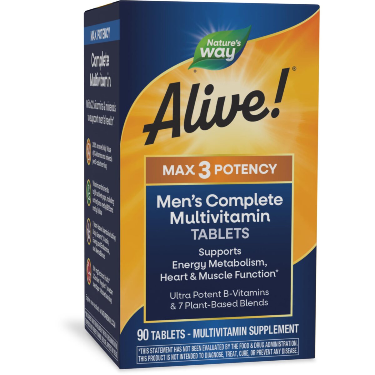 Nature’s Way Alive! Men’s Max3 Multivitamin Review: Top Energy Support?