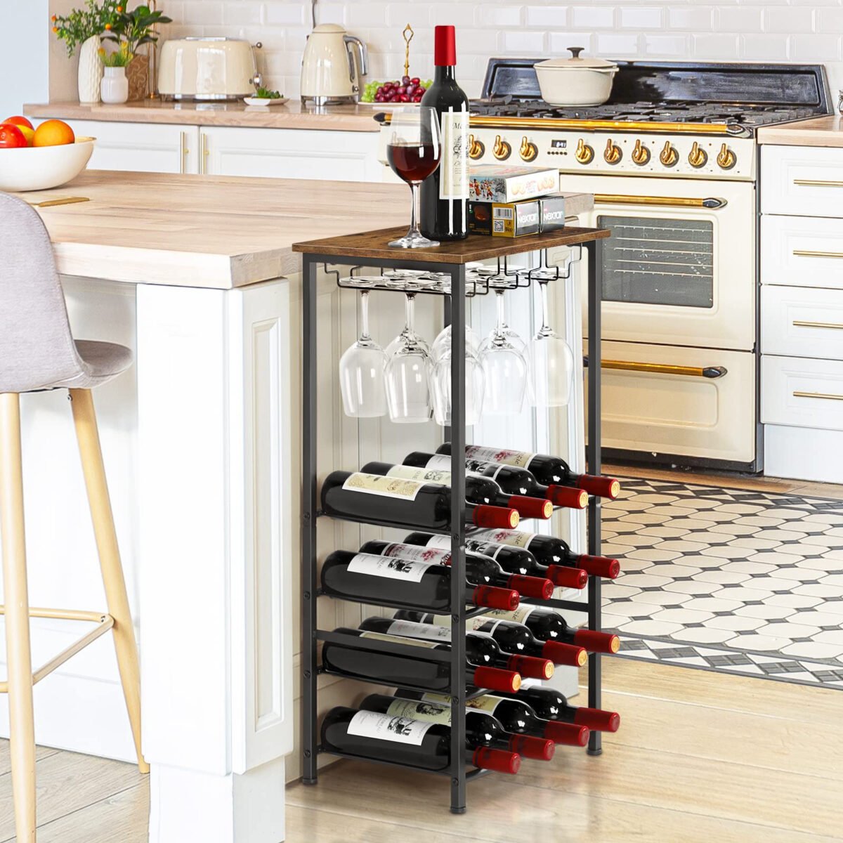 Wine Rack Freestanding Floor Review: Is This Rustic 16-Bottle Stand Worth It?