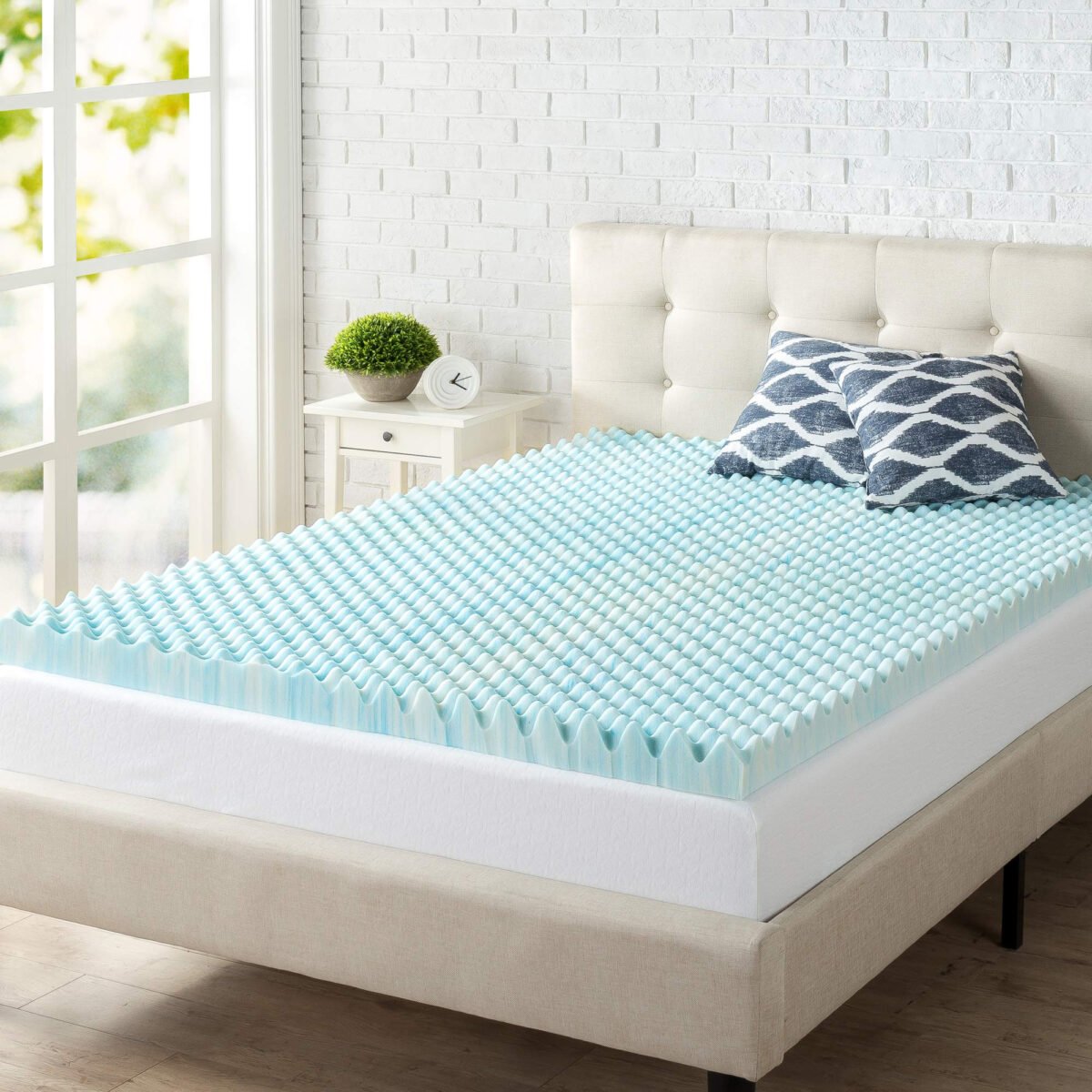ZINUS 3 Inch Swirl Gel Cooling Memory Foam Mattress Topper Review: Is It Worth It?