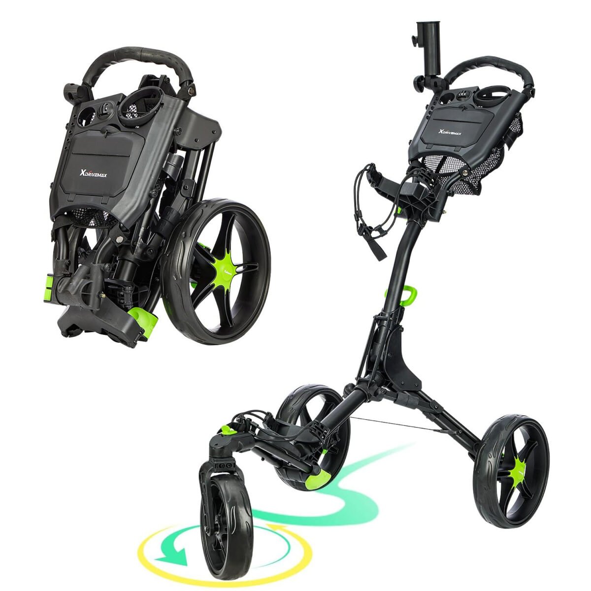 GC03 360 Rotating 3 Wheel Golf Push Cart Review: Worth It?