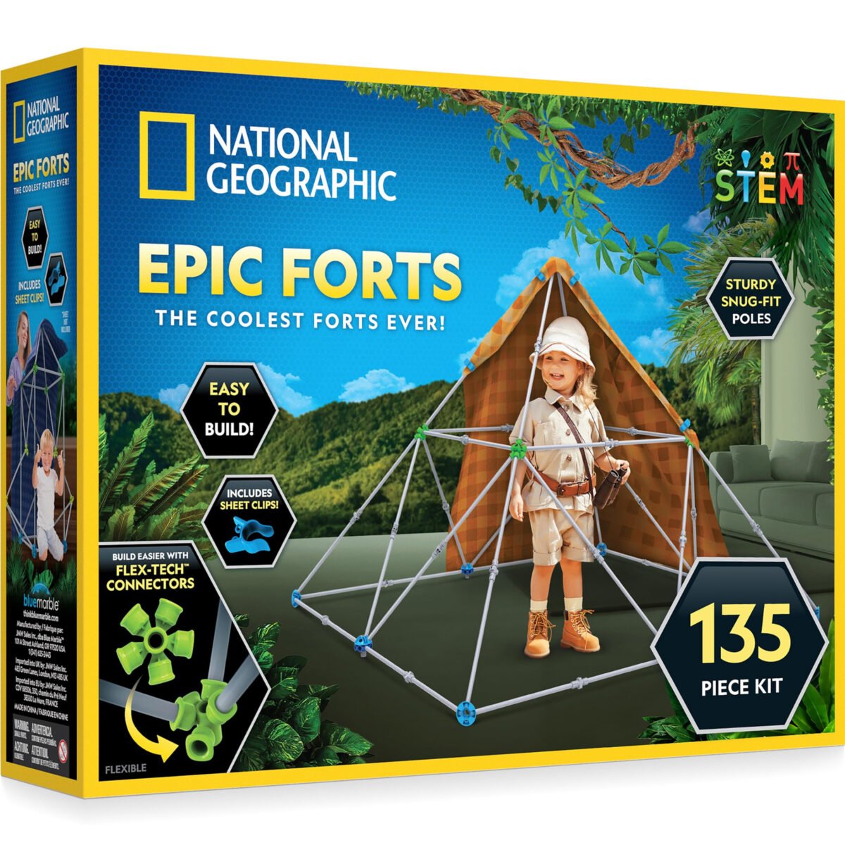 NATIONAL GEOGRAPHIC Kids Fort Building Kit Review: Build a Blanket Fort?