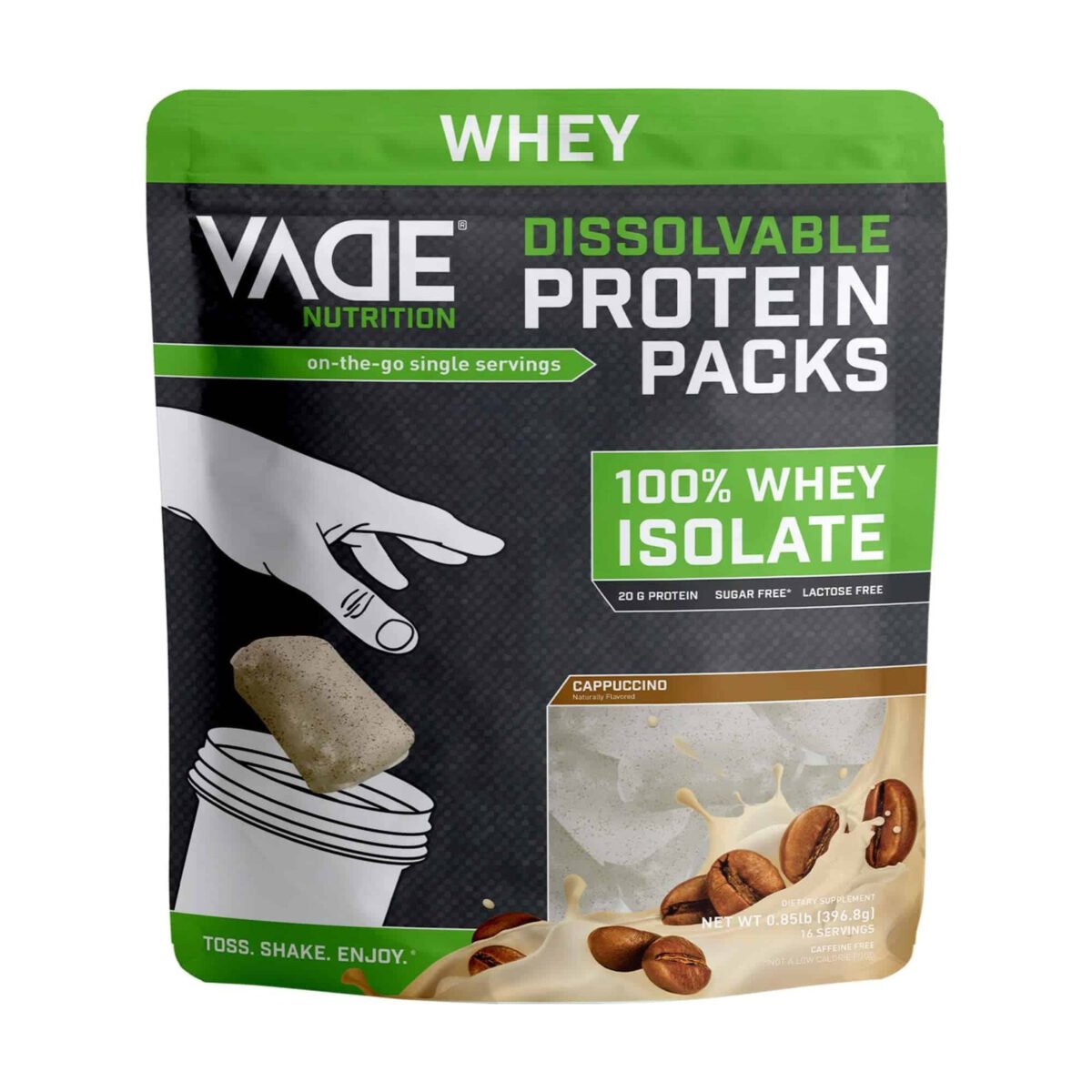 VADE Nutrition Dissolvable Protein Packs Cappuccino Review: Is It Worth Trying?
